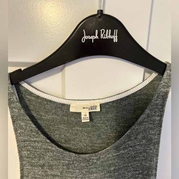 Aritzia Wilfred Free Heathered Green Sheath Midi Dress Size Medium - Picture 4 of 8